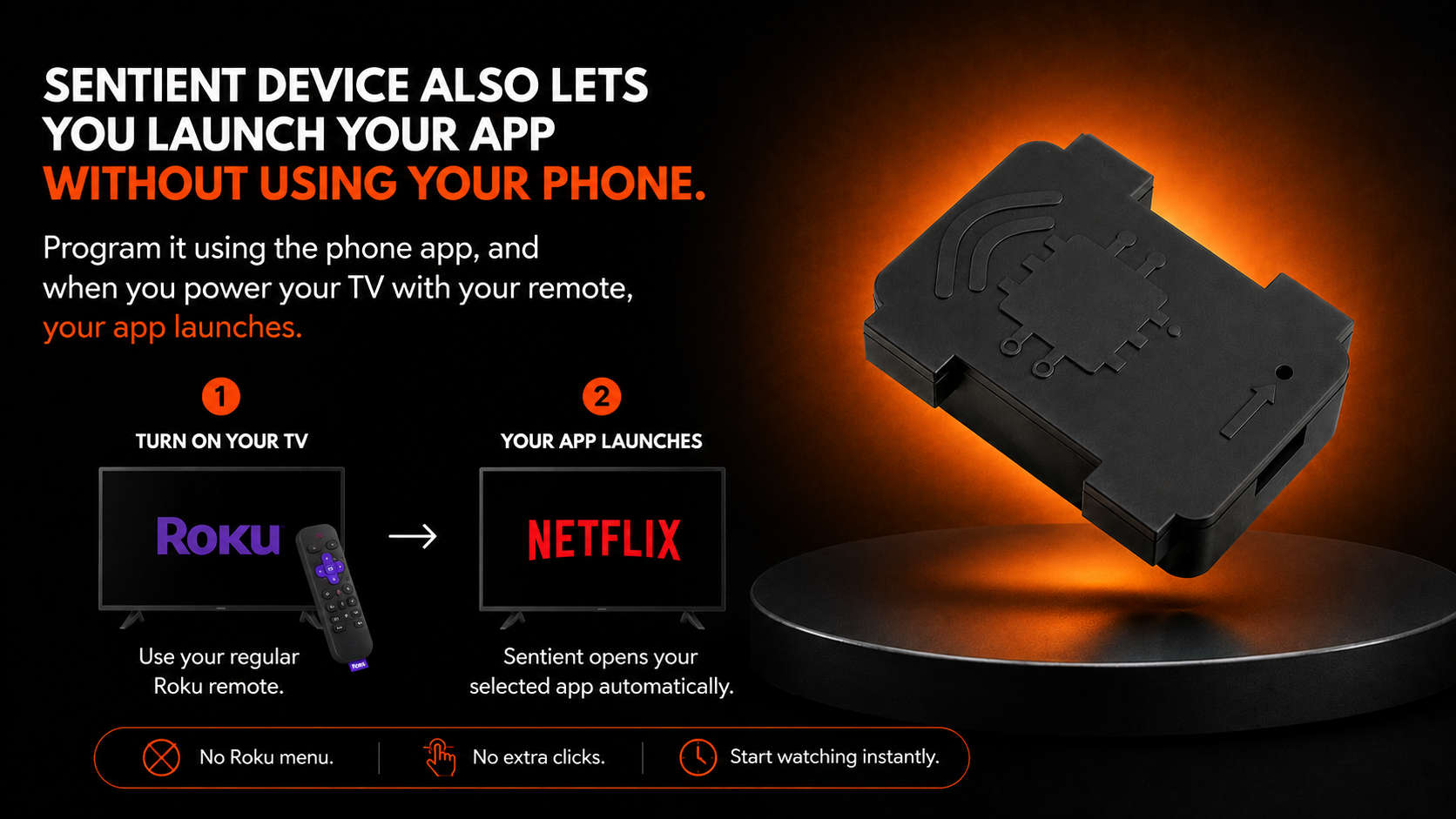 Instantly launch any app from your device